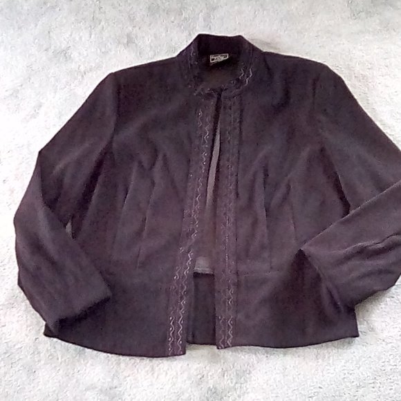 Faux Suede Blazer by SOUTHERN LADY - Picture 3 of 8